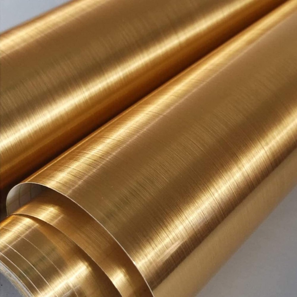 Glitter Vinyl Roll - Ouro auto-adesivo removível Peel and Stick