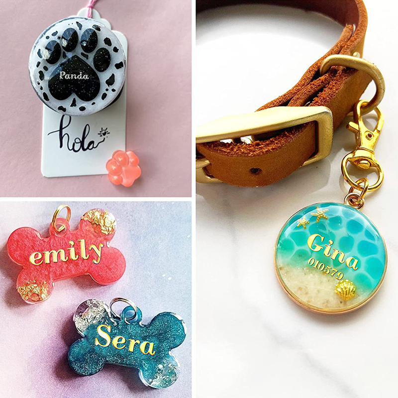 Craft Embellishments - 2 Peças de Letras Decorativas de