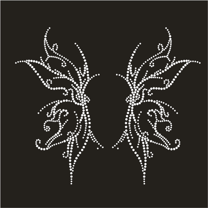 Hotfix Rhinestone Sheet - O motivo de strass projeta o