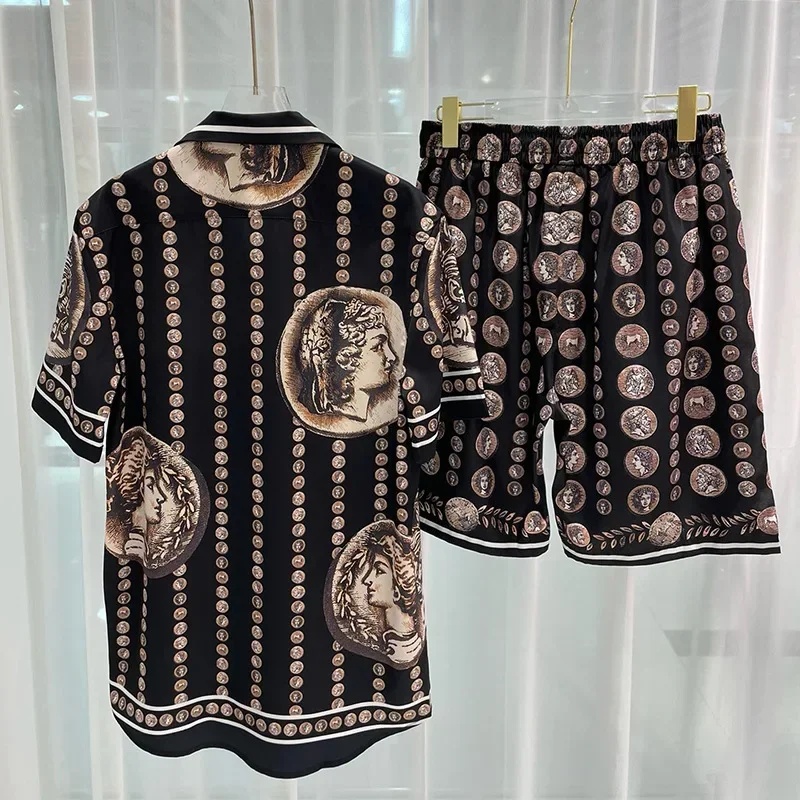Embellish Knit - Conjunto de Camisa Masculina Royal Luxury