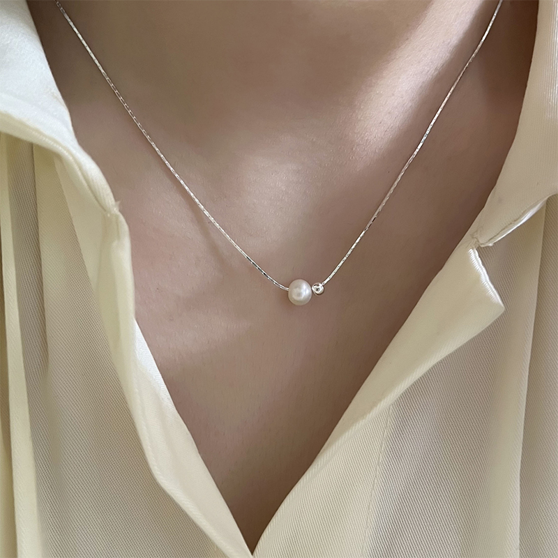 Presente de natal 925 prata es - Pearl Trim Chain avaliação e preço