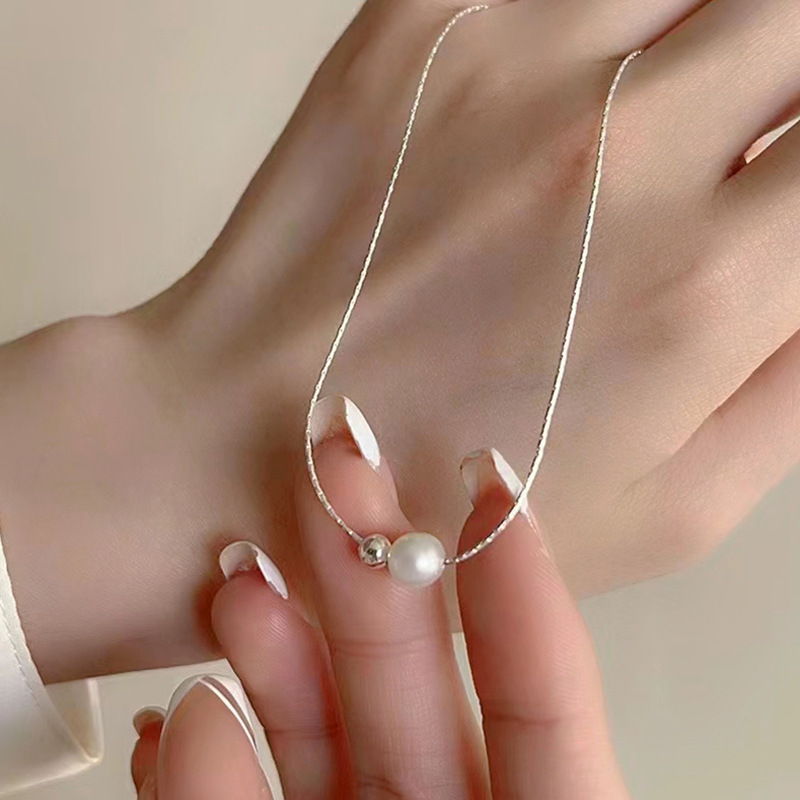 Presente de natal 925 prata es - Pearl Trim Chain avaliação e preço