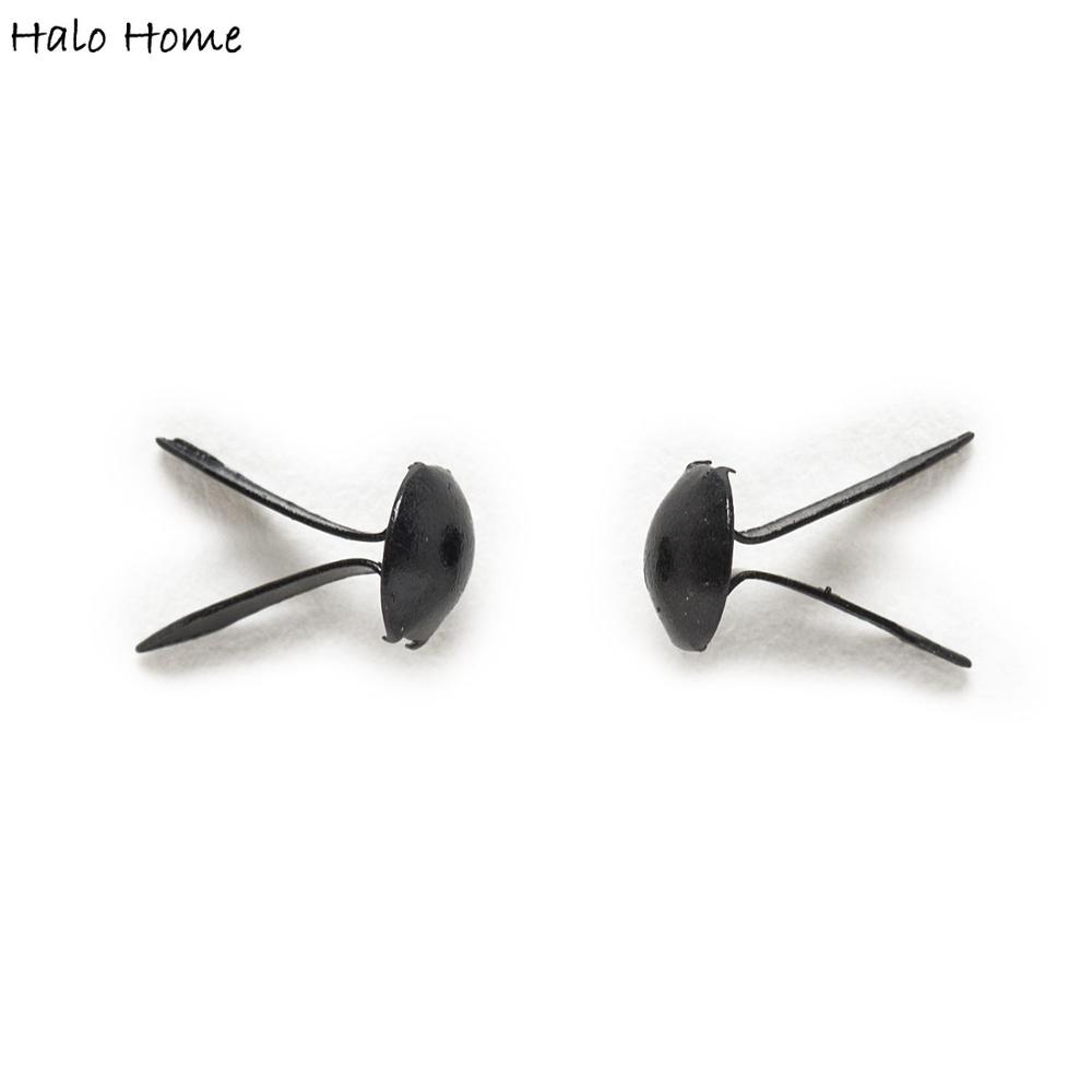 500 peças preto redondo brads  - Embellishments For Scrapbooking avaliação e preço
